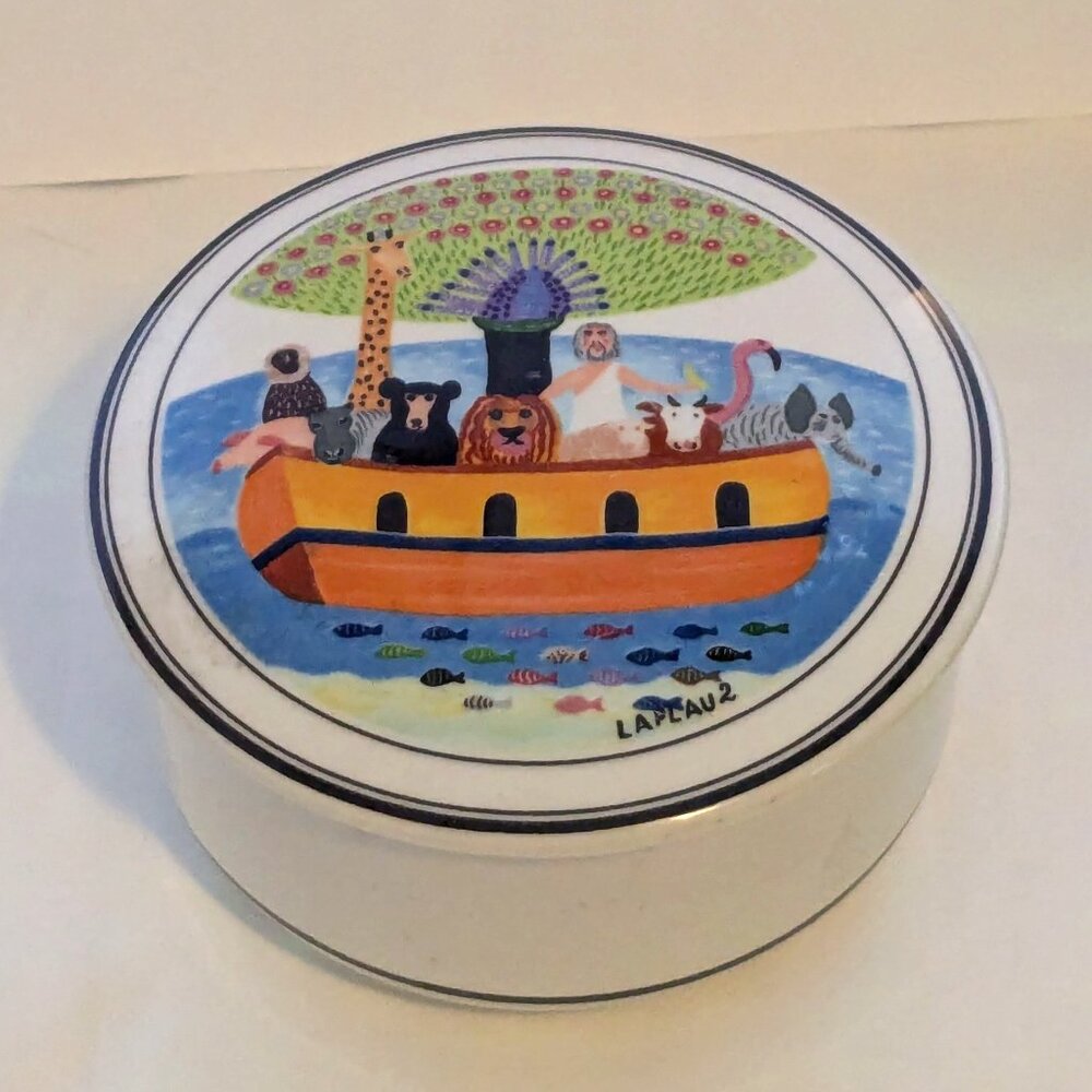 VILLEROY & BOCH Noah's Ark Ceramic Jewelry Trinket Box